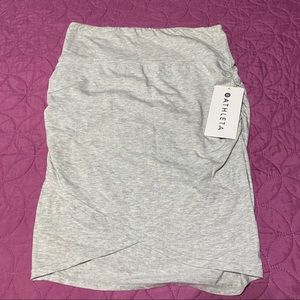 Athlete twist knot cutout gray Skirt